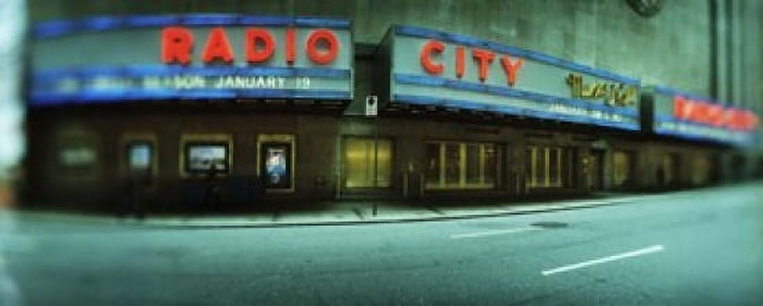 Stage theater at the roadside Radio City Music Hall Rockefeller Center Manhattan New York City New York State USA Canvas Art - Panoramic Images (15 x 6)