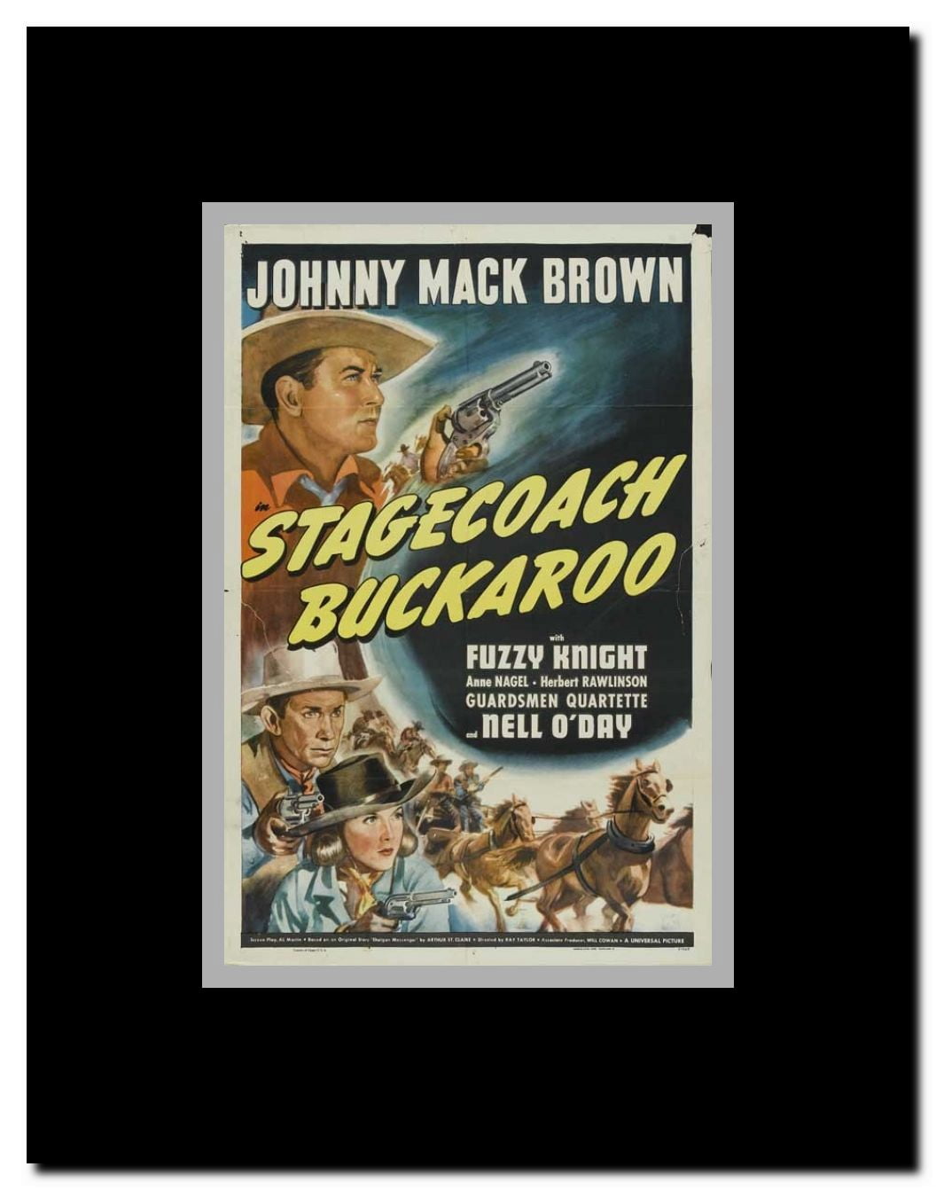 Stagecoach Buckaroo Framed Movie Poster