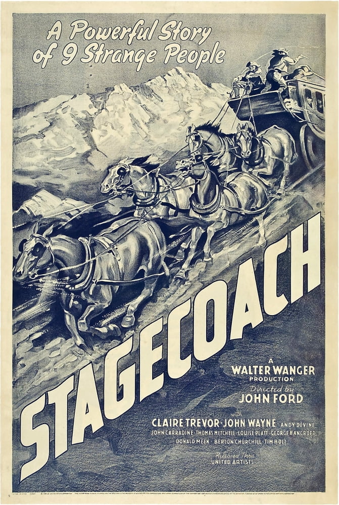 Stagecoach Canvas Art -  (11 x 17)