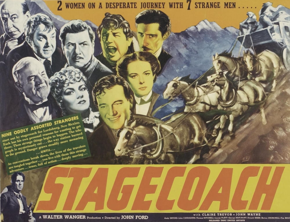 Stagecoach Canvas Art -  (28 x 22)
