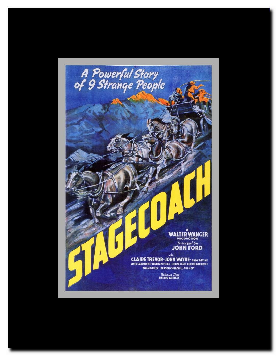 Stagecoach Framed Movie Poster