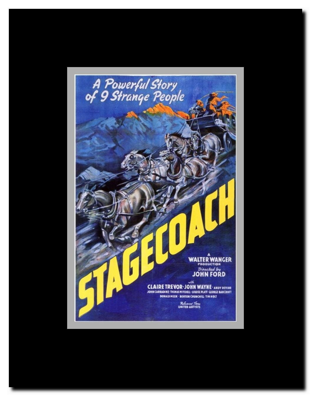 Stagecoach Framed Movie Poster