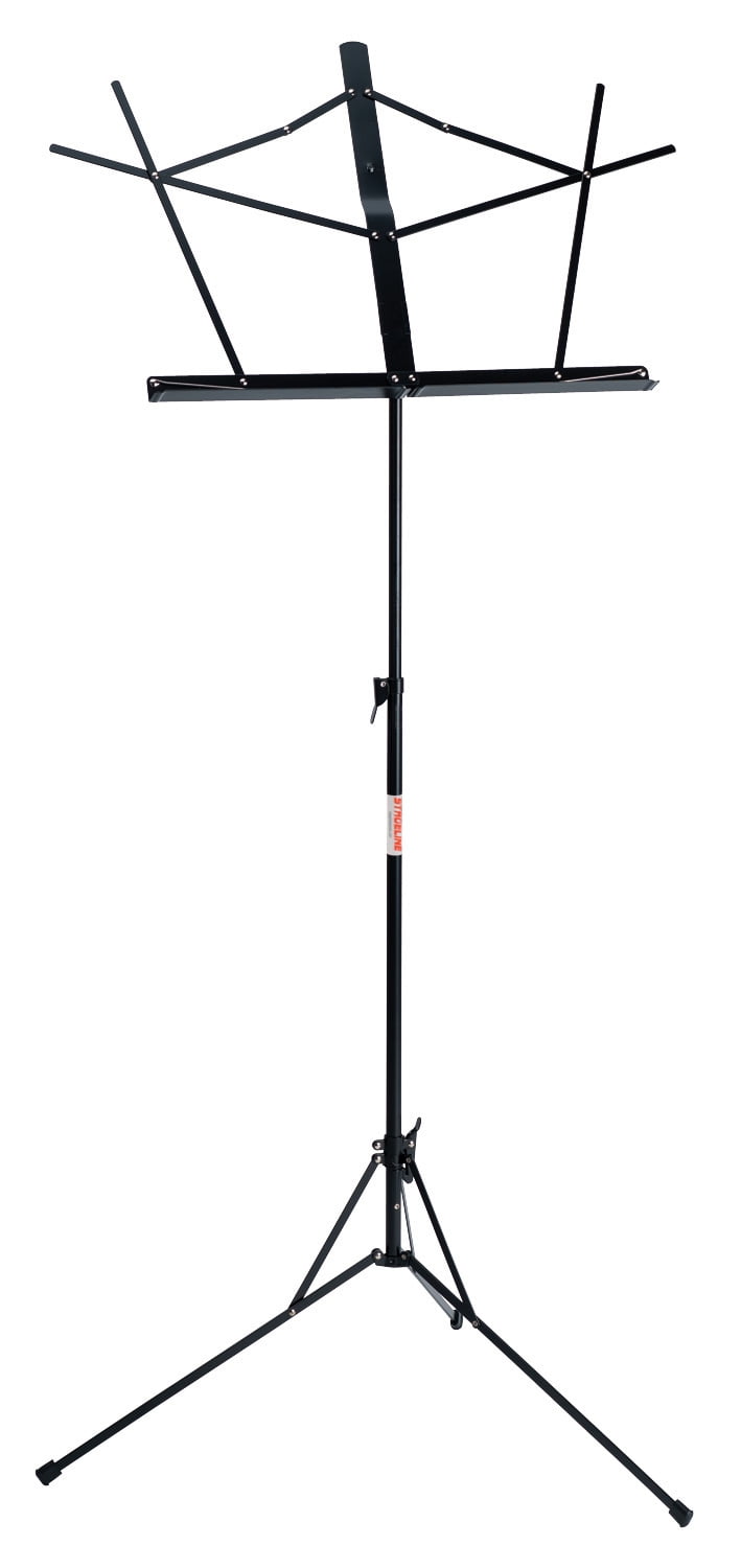 Adjustable Black Steel Folding Music Stand