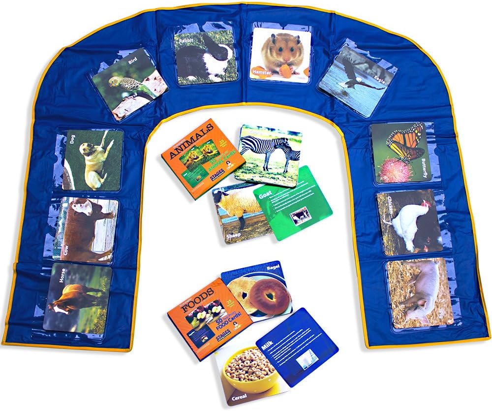 Stages Learning Materials Language Builder Uplay Mat and Flashcard Set