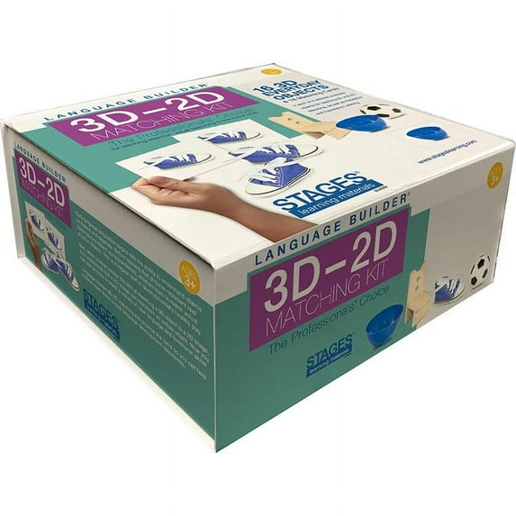 Stages Learning Materials SLM009 Language Builder 3D - 2D Matching Kit