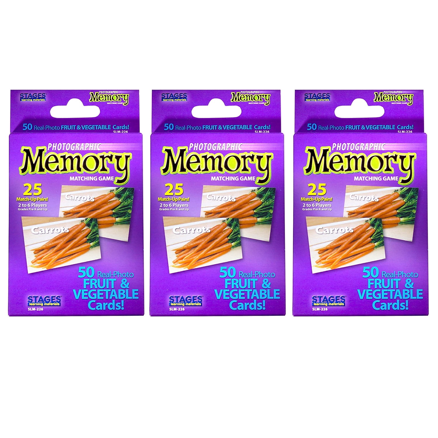 Foods Memory Matching Card Game Stages Learning Materials Cooking