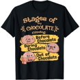 thumbnail image 1 of Stages of my Chocolate craving Funny Chocolate Fan Chocolate T-Shirt, 1 of 4