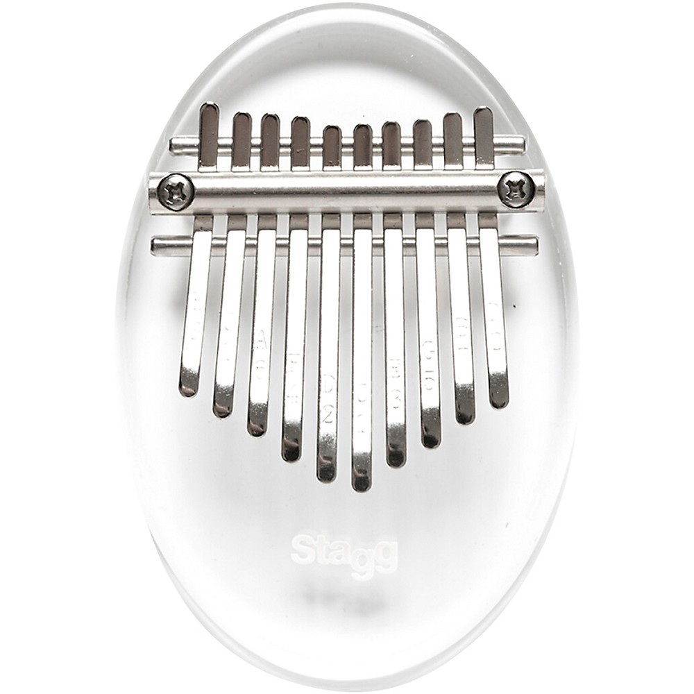 Stagg 10-Key Kid's Crystal Kalimba Clear