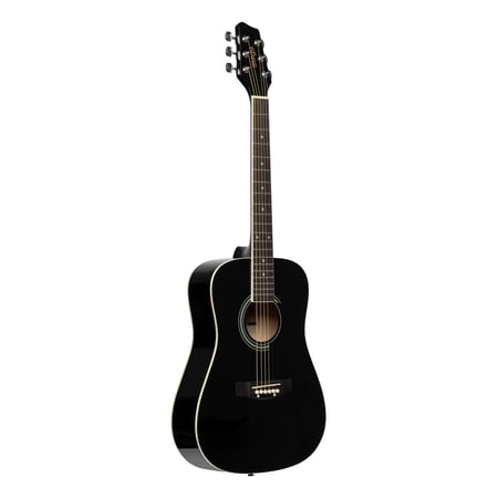 Stagg 3/4 Dreadnought Acoustic Guitar - Black - SA20D 3/4 BK