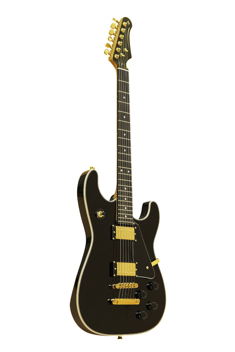 Stagg 30th Anniversary Legacy Mahogany HH Electric Guitar Black  30TH-LEGACY-BLK