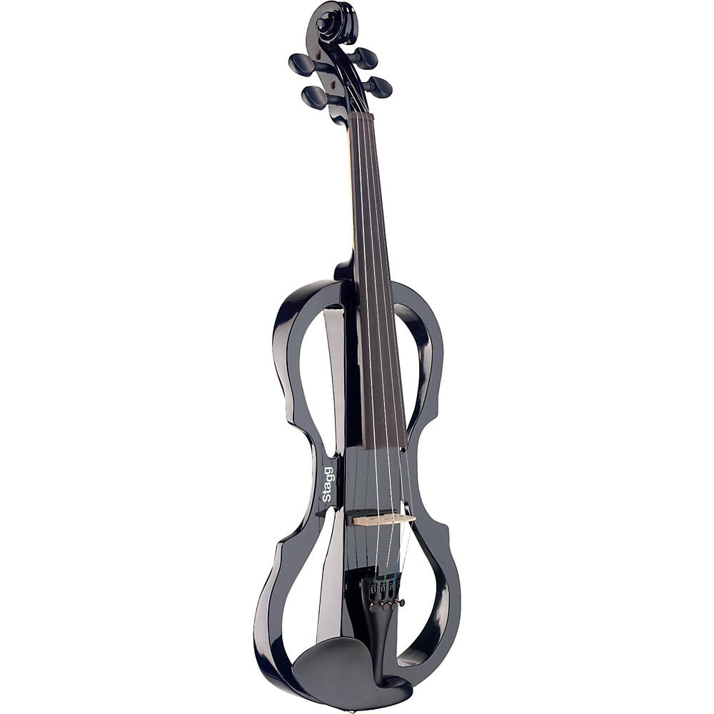 Stagg 4/4 Electric Violin with Soft Case & Headphones - Black - EVN X-4/4 BK