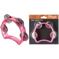 thumbnail image 1 of Stagg 4-Jingle Cutaway Tambourine Pink, 1 of 1