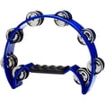 thumbnail image 1 of Stagg Double Row Cutaway Tambourine With 16 Jingles Blue, 1 of 2