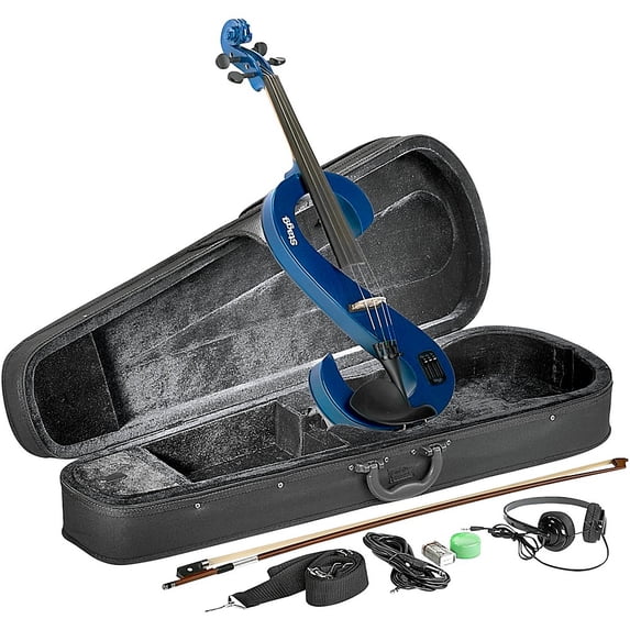 Stagg EVA 44 Series Electric Viola Outfit Metallic Blue