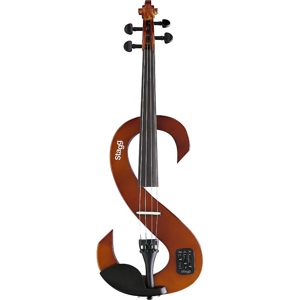 Stagg EVN 44 Series Electric Violin Outfit 4 4 Violin Brown