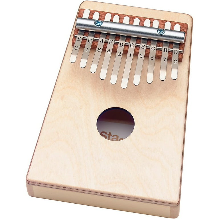 Stagg Kid s Kalimba 10 Keys with Note Names Printed on Keys Natural