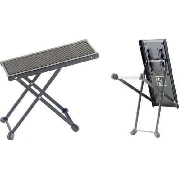 Stagg Model FOS-B1 BK Black Metal Adjustable Foot Rest for Guitar Players