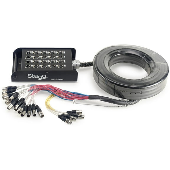 Stagg S-Series Stagebox 16x XLR F Inputs/ 4x XLR M Outputs - SSB-15/16X4XH