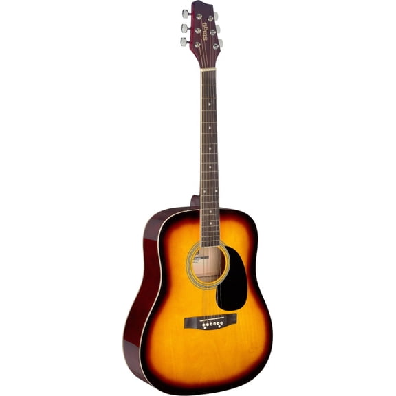 Stagg Dreadnought Acoustic Guitar - Sunburst - SA20D SNB