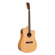 Stagg SA45 Series Dreadnought Cutaway Acoustic-Electric Spruce Top Flamed Mahogany SA45-DCE-FM