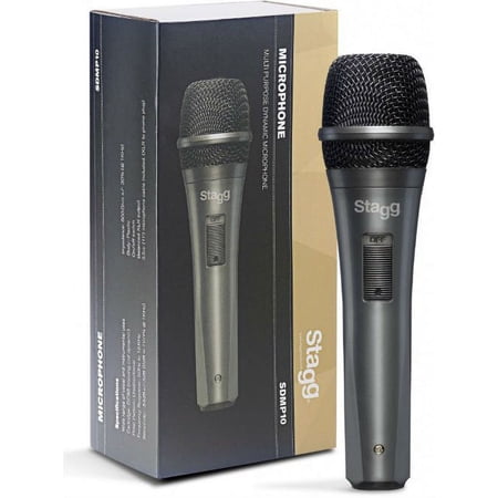 Stagg SDMP10 - Dynamic Cardoid Vocal or Instrumental Microphone On/Off Switch