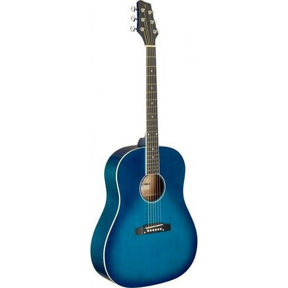 Stagg Slope Shoulder Dreadnought Acoustic Guitar - Blue - SA35 DS-TB