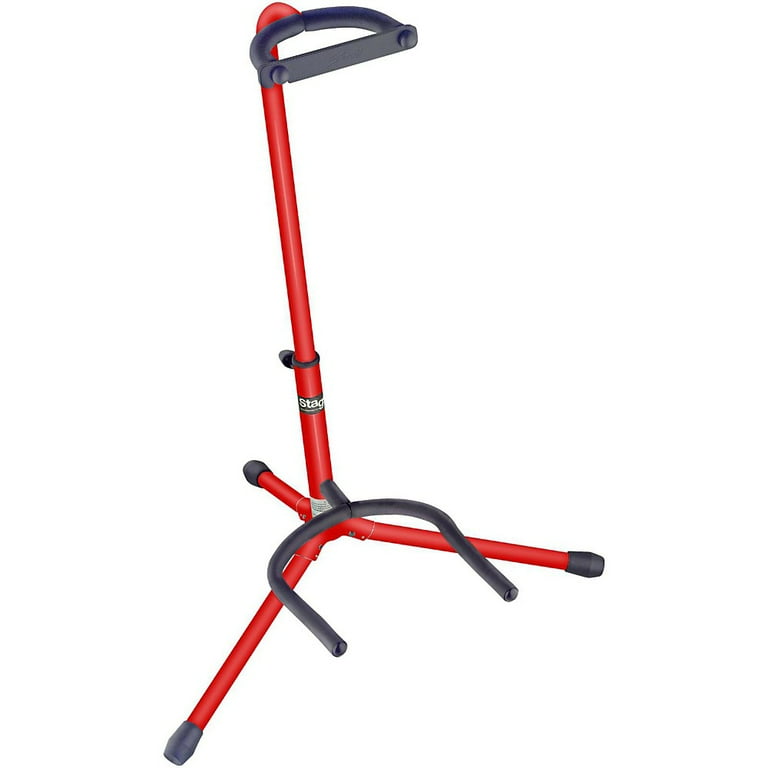 Stagg Tripod Guitar Stand Red Walmart