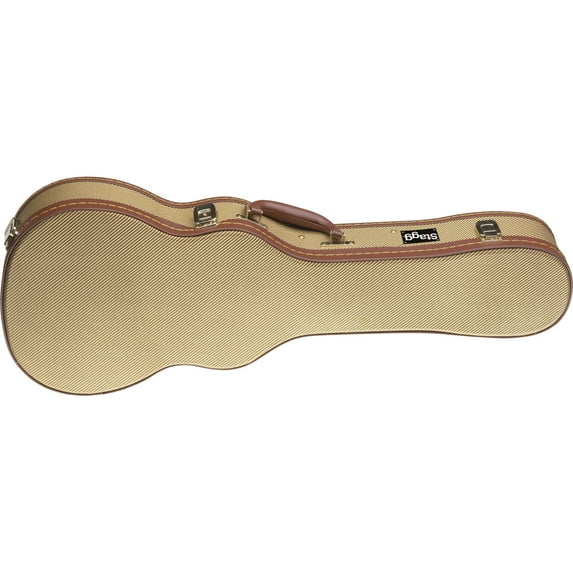 Stagg 17674 30 in. Baritone Ukulele Soft Case - Gold