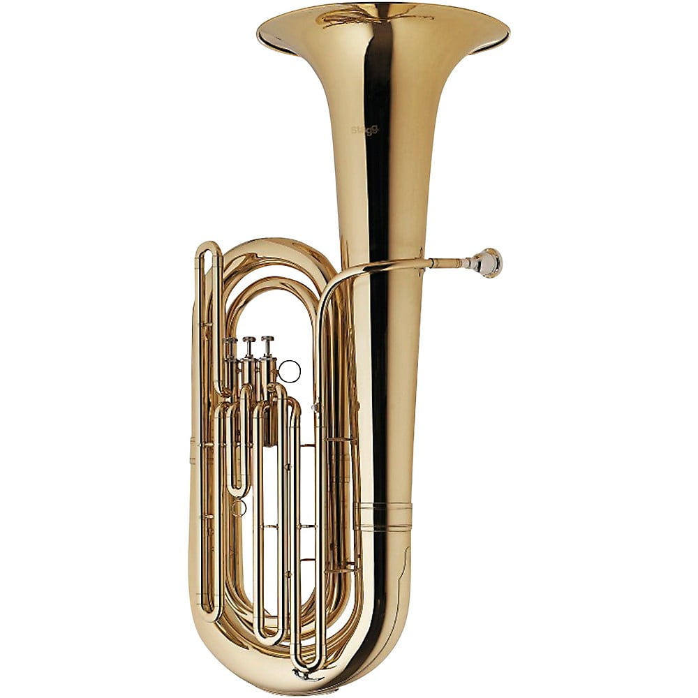 Stagg WS-BT235 Series 3-Valve BBb Tuba, Clear Lacquer, All-Brass