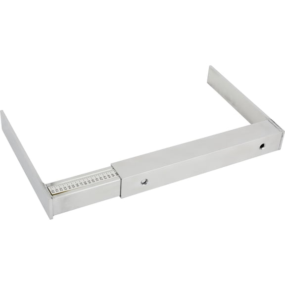 Speedway Motors Adjustable Stagger Stick Tire Circumference Gauge Adjustable Length Range from 50 to 84 Inches, Polished Aluminum Measuring Tool Eliminates Jacking Vehicle