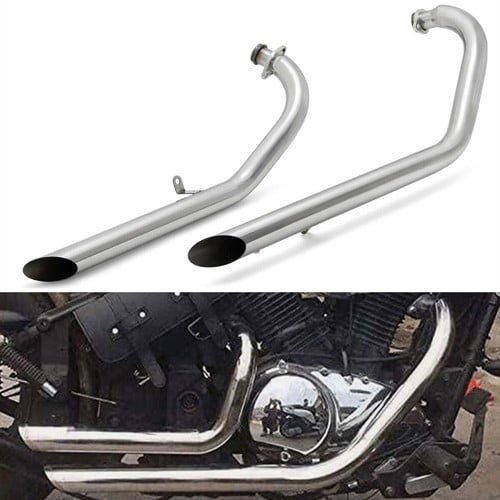 Staggered Long Short Dual Exhaust Pipes Muffler For Kawasaki Vulcan VN800 EN800 Vulcan 800/400 Vulcan S 800/400
