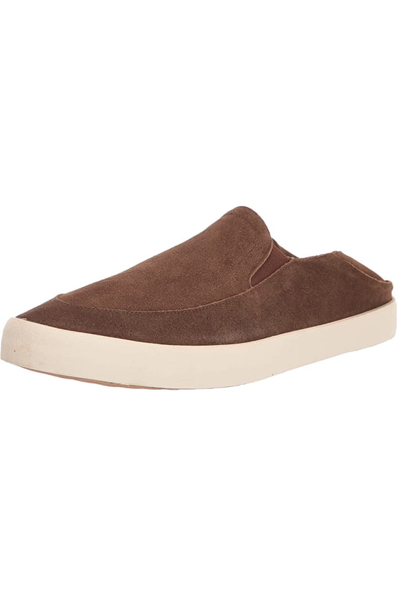Men's Memory Foam Brown Slip-On Shoes - 11 - Suede