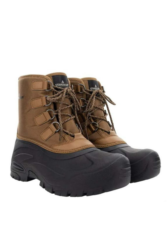 Men's Size 11 Snow Boots Cold Rated -20, Brown, New in Box