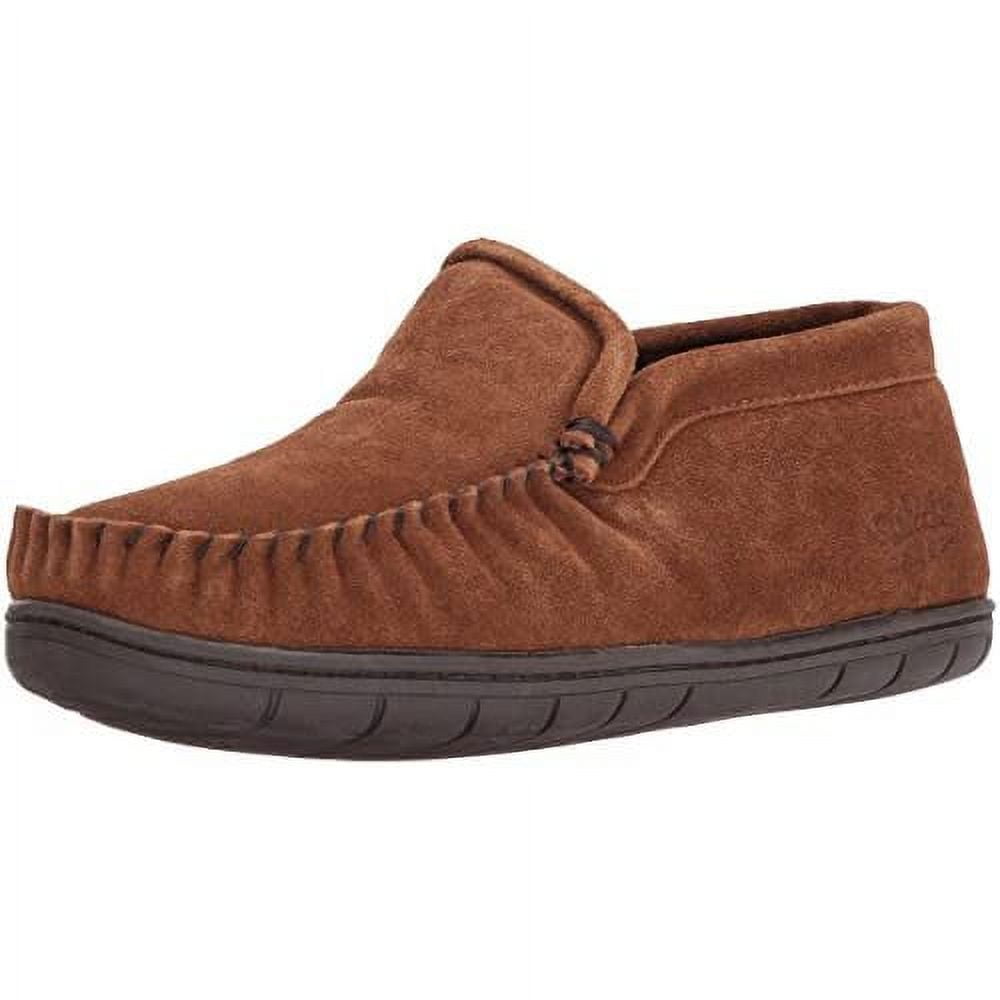 Staheekum Mens Trapper Flannel Slipper, Wheat, 8