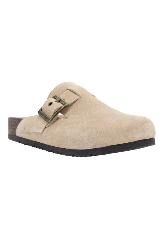 Women's Buckle Clog Brown
