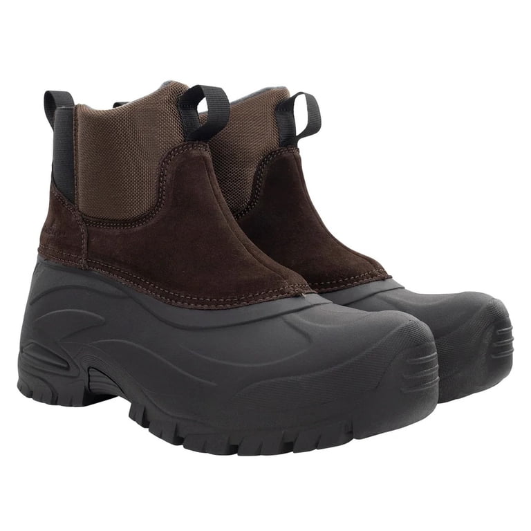 Staheekum Yukon Winter Boots Men\'s Black Brown Suede Ankle Waterproof - 8 Staheekum Yukon Mens Brown Waterproof Insulated‎ Winter  main image 2