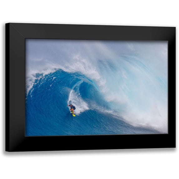Stahl, Peter 24x17 Black Modern Framed Museum Art Print Titled - Surfing Jaws