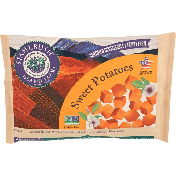 Stahlbush Island Farms Diced Sweet Potato, 10 Ounce -- 12 per Case.