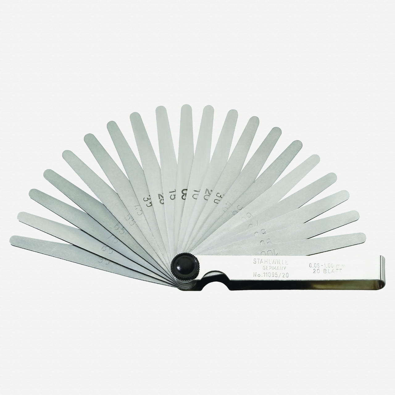 Stahlwille 11095/13 Precision Feeler Gauge, Metric, 0.05 - 1.00 mm