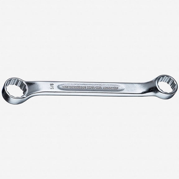 Stahlwille 180a Double ended ring Spanner Short Shallow Offset, 1/2" x 9/16"