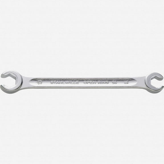 Stahlwille 24 Double ended open ring Flare Nut Spanner, angled, 10 x 12 mm