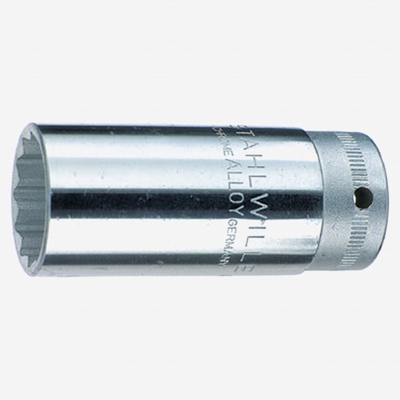 Stahlwille 46 Extra Deep 3/8" 12-pt Socket, 19 mm