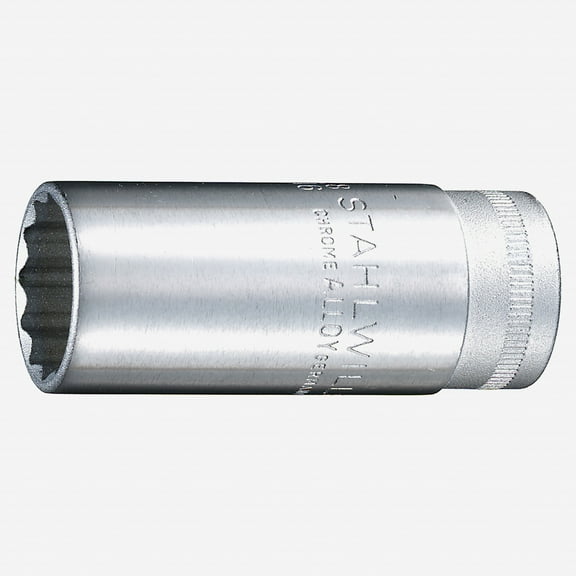 Stahlwille 46a Extra Deep Socket, 3/8" Drive, 12 Point, 1"