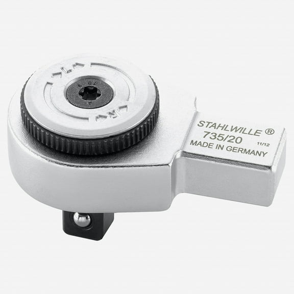 Stahlwille 735 1/2" Fine Tooth Ratchet Insert Tool, 1/2" Drive, Size 20, 14x18 mm