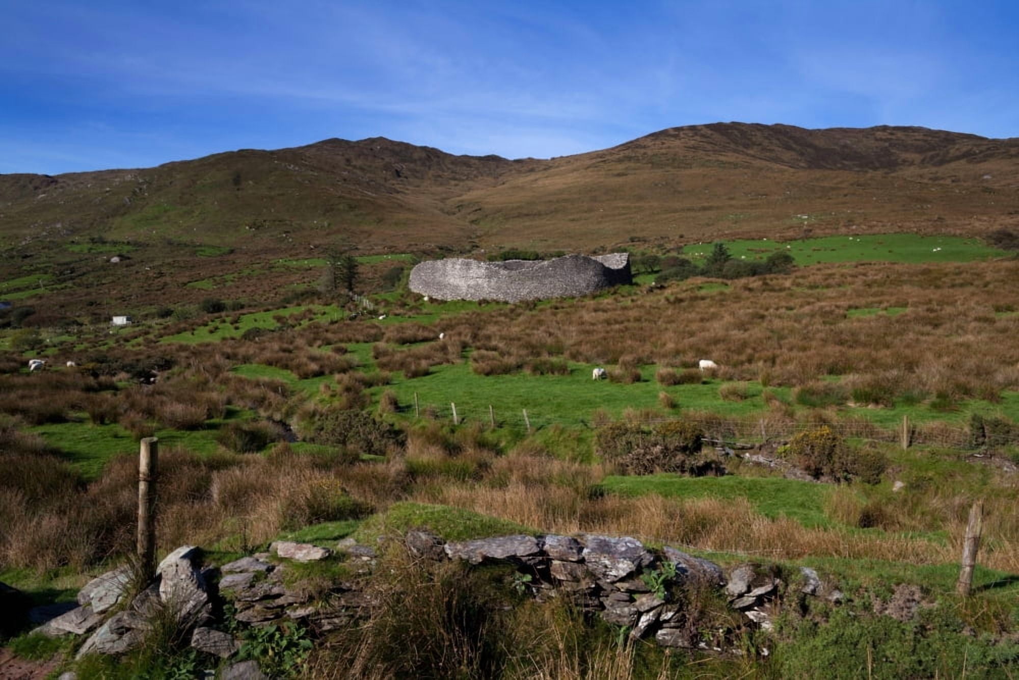 Staigue Fort at 2500 years old one of the best preserved Cashels or Forts in Ireland Ring of Kerry County Kerry Ireland Canvas Art - Panoramic Images (36 x 12)