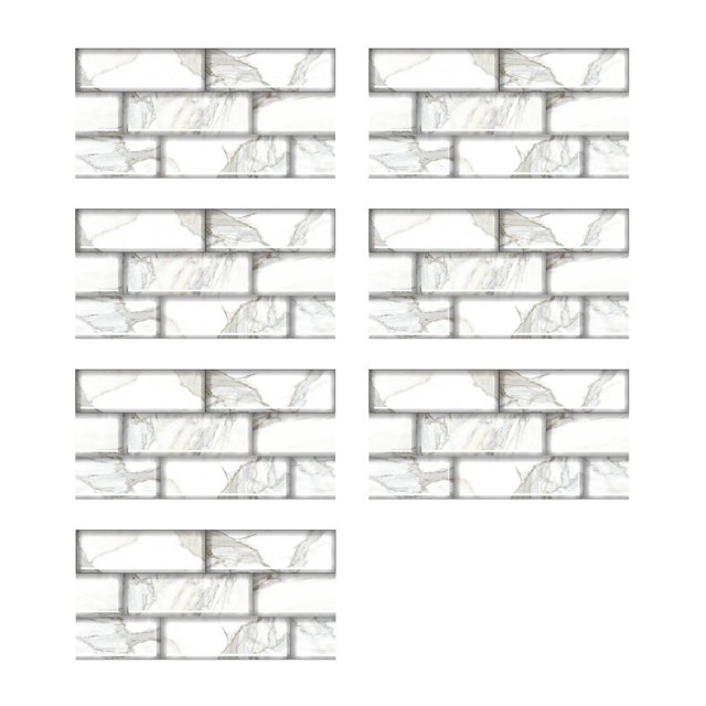 Stain 3D Glossy Texture Decorative Tiles For Bathroom & Kitchen Peel