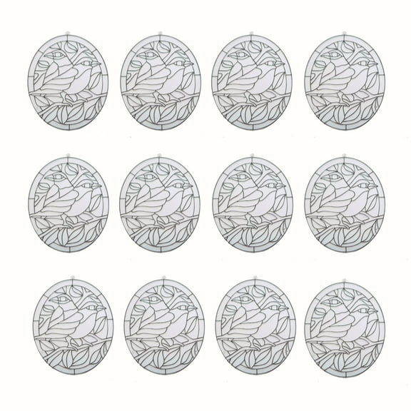 Stain-A-Frame Set - Two Birds (Pack of 12)