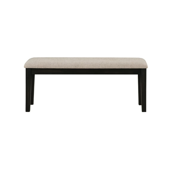 Stain- Bench In Pearl Silver - Maintains Structural Integrity Solid Wood With Appearance Kiln-dried For Long-term Use Comfortable Upholstered Seat Detachable For Various Room Settings