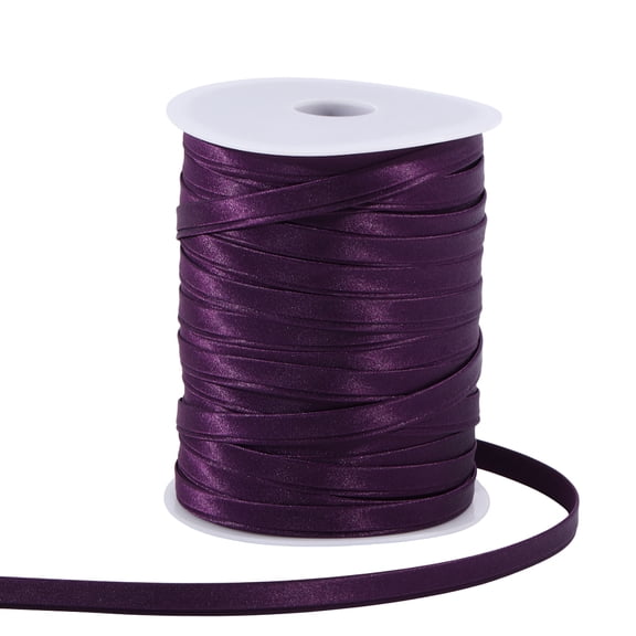 Stain Double Fold Bias Tape 87.5 Yards 3/8Inch Purple Bulk Binding Tape Polyester Bulk Fabric Tape for Sewing Seaming Hemming DIY Garment Accessories