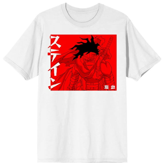 Stain & Iida My Hero Academia Anime Character Mens Black Shirt-L